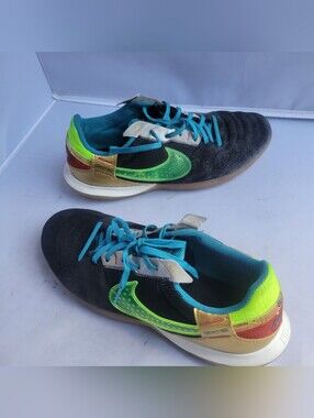 ⚽️Nike Streetgato Black Volt Indoor Soccer Shoes (DC8466-074) Mens Size 9.5⚽️